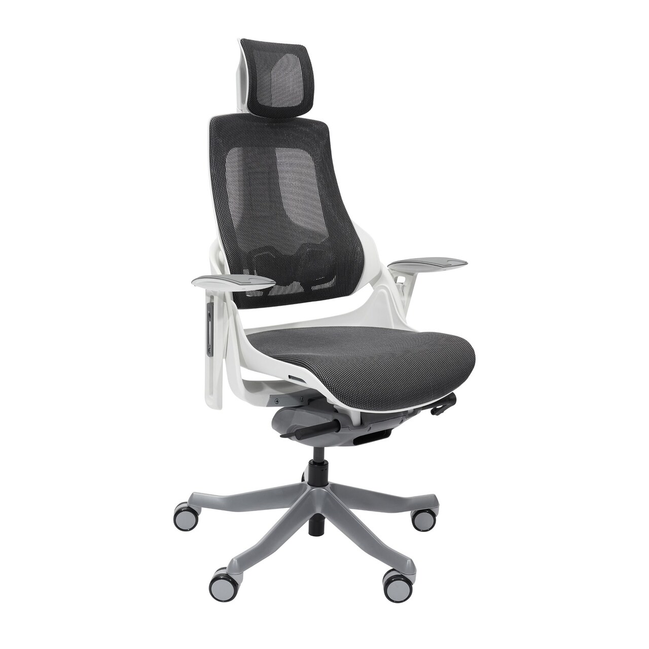 Techni Office Solutions 60" Gray and White Ergonomic Executive Chair